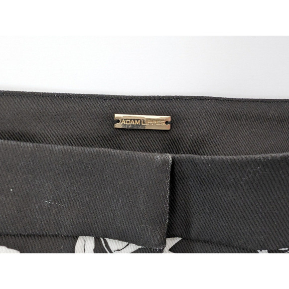 Adam Lippes Black White Floral Cigarette Pants Denim Size US 8 - Picture 8 of 14